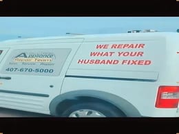 Appliance Repair Van Has Brutally Honest Slogan About Husbands