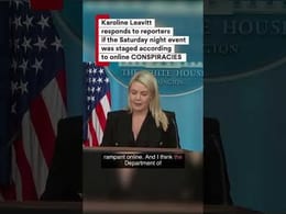 Karoline Leavitt Addresses Staged Event Conspiracy Theories