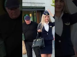 Flight Attendant Tests Eye Reading Skills On Passengers