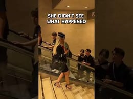 Aria Flight Attendant Gets Wild Reactions at German Airport