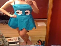 Cute girl in Atari dress