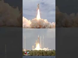 Space Shuttle Atlantis vs Artemis II Moon Rocket