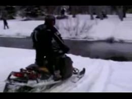Snowmobile vs Tree