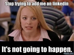 Regina George Meme About Rejecting Connection Requests