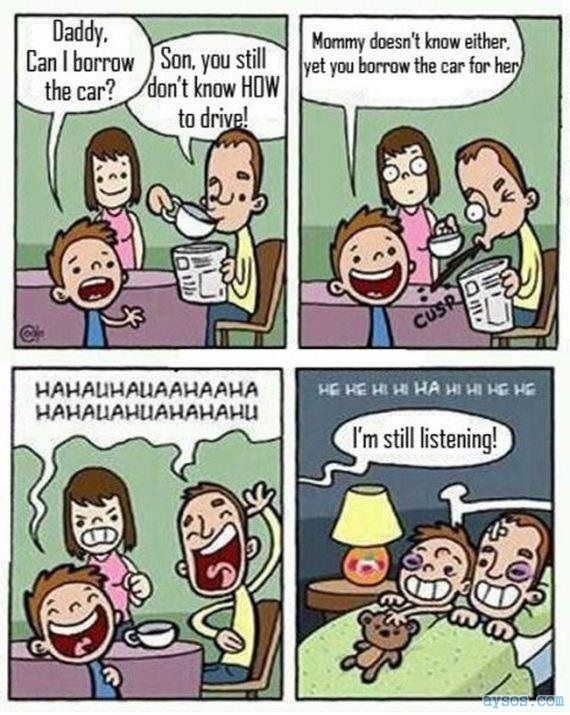 Funny Comic Borrow the Car