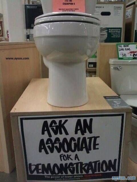 Ask for a toilet Demonstration