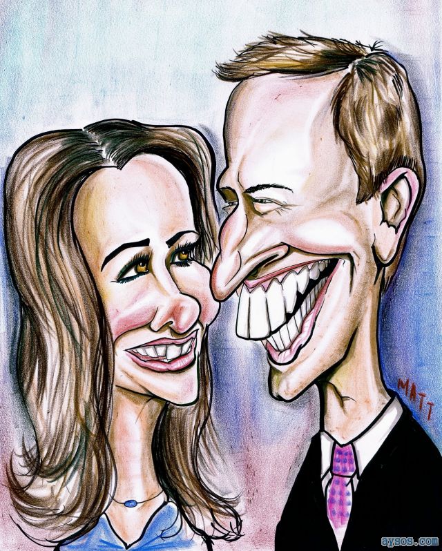 Kate Middleton cartoon drawing