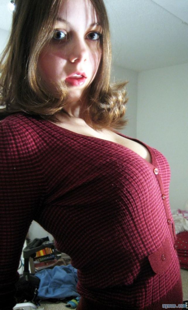Cute girl with big eyes and big tits