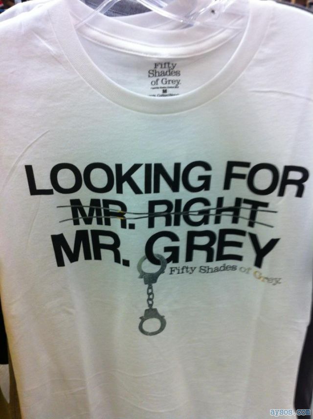 Mr Right or Mr Grey Funny Shirt