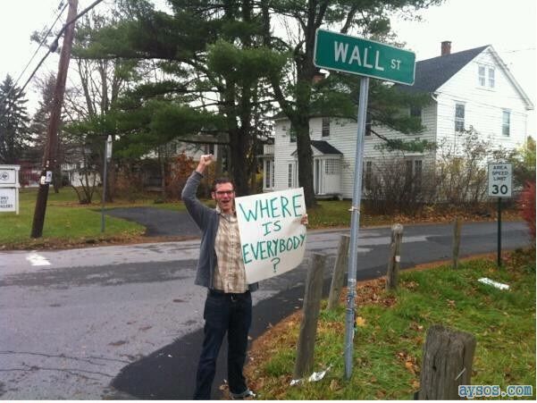 Guy FAILS trying to Occupy Wall Street