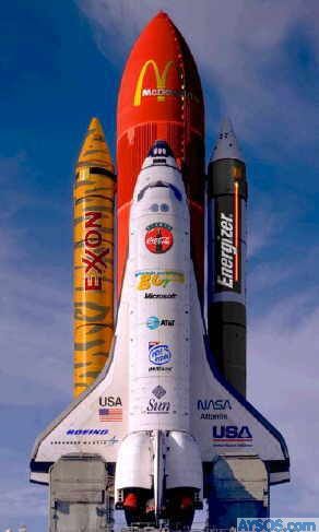 Nascar and Space Shuttle Merge