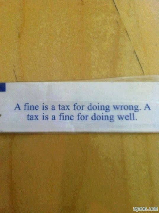 Fine or a Tax Fortune Cookie