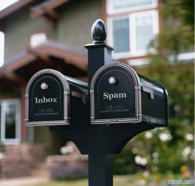 Mailbox sorting spam by the mailman