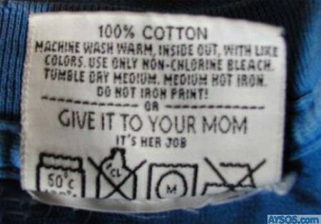Annoying clothing tags