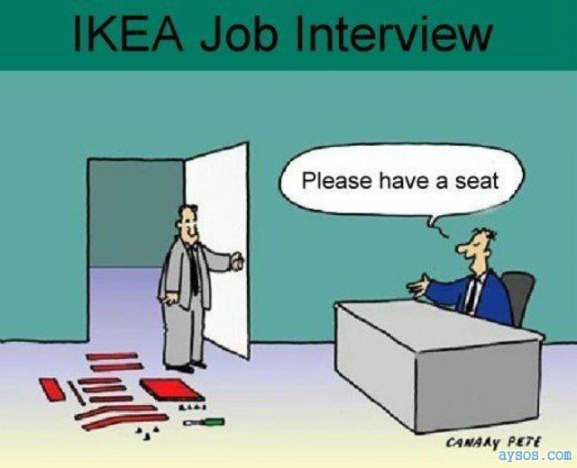 IKEA job interview funny cartoon picture