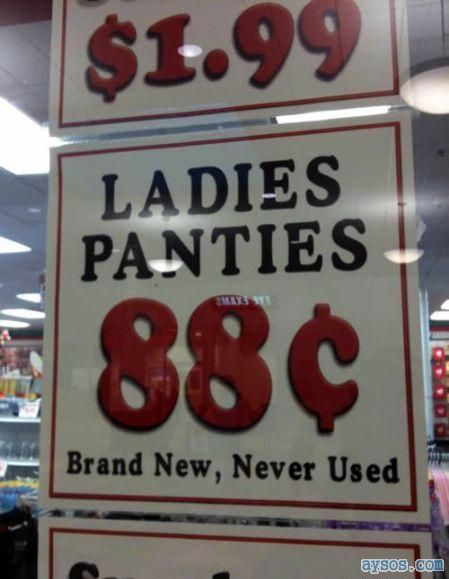 Brand new ladies panties, not used
