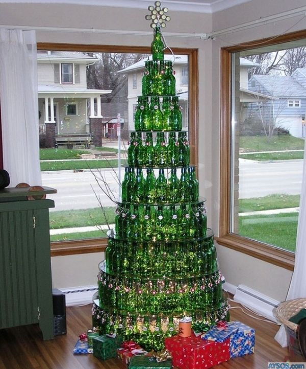 Beer Bottle Christmas Tree