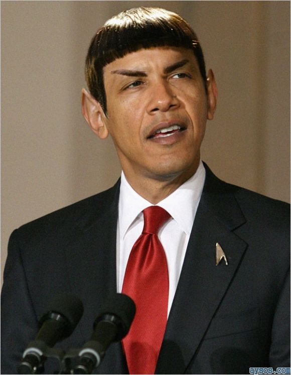 President Obama as a Vulcan