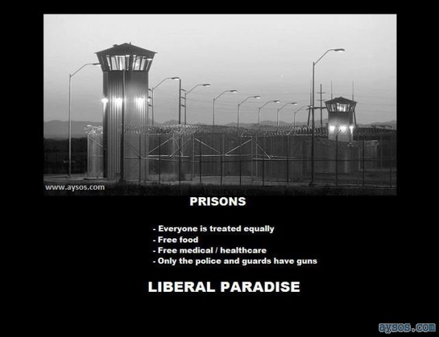 Prisons are a Liberals Paradise