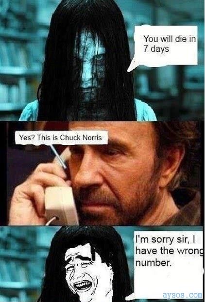 Chuck Norris funny picture threatening