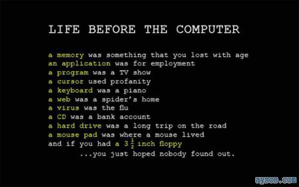 Life before the Computer