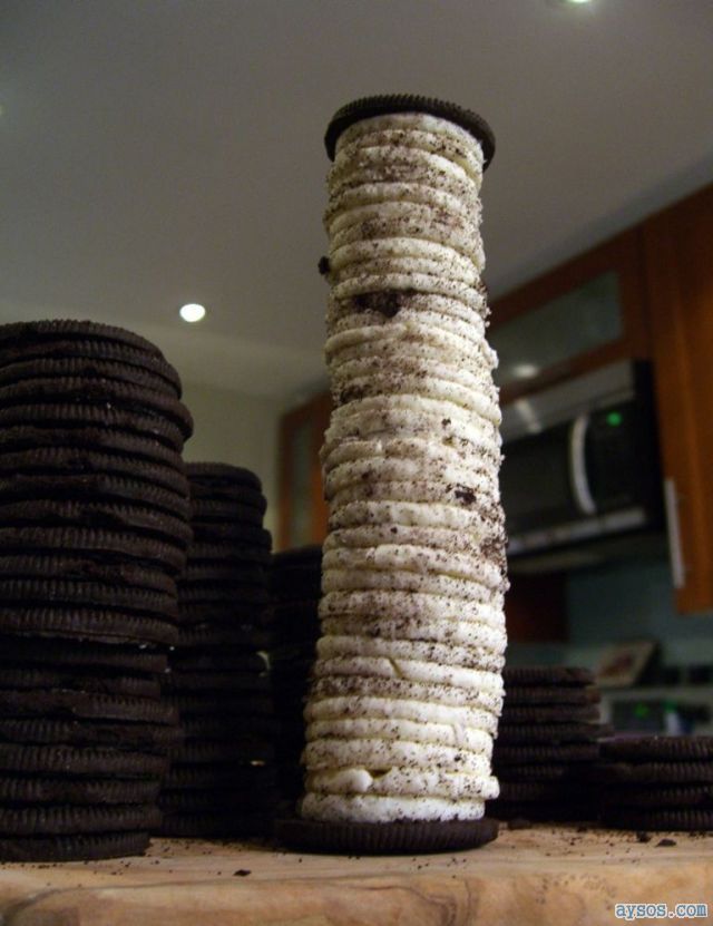 Tallest Oreo Cookie Ever Funny and Sexy Videos and pictures