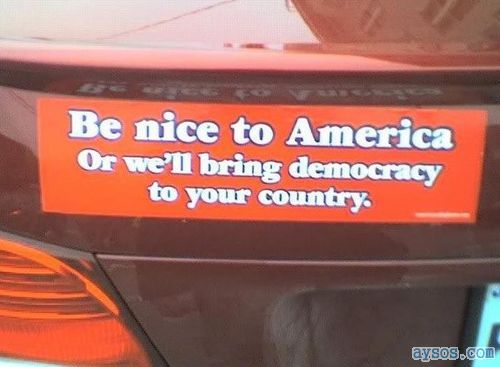 Be nice to America