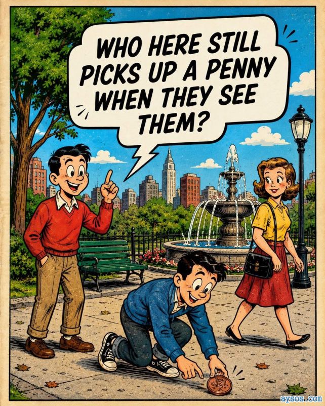 Lucky Penny Find in the Park