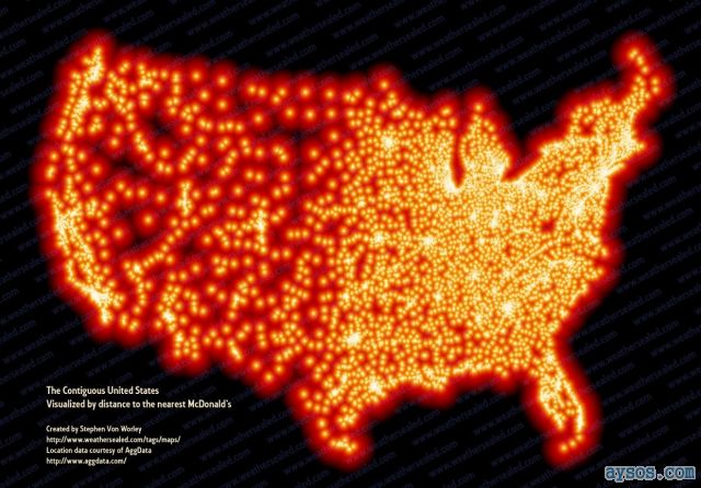 United States Map of McDonalds