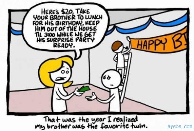 Suprise birthday party funny comic