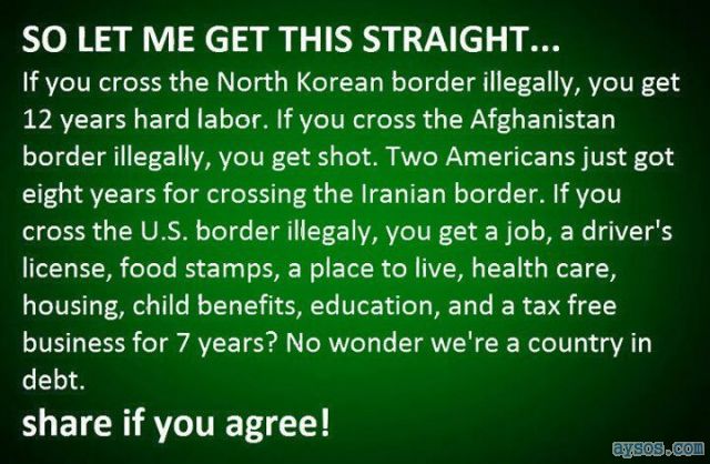 United States border Facts Illegal  Aliens