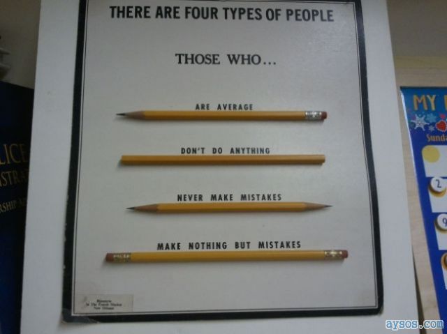 Four types of people in the world