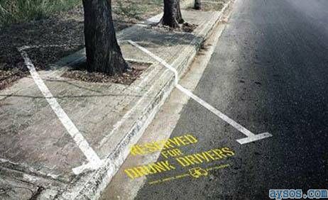 Reserved for Drunk Drivers