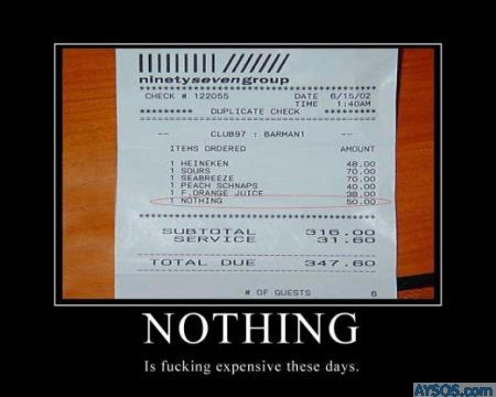 Nothing is Expensive