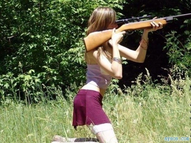 Babe Shoots Gun Wrong