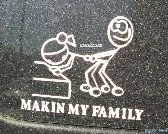 Awesome Car Family Stickers