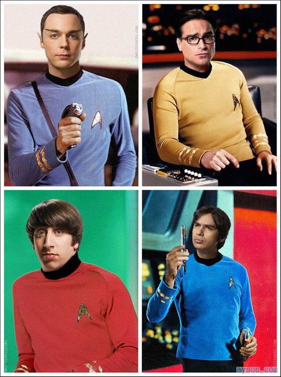 Big Bang Theory cast as Star Trek