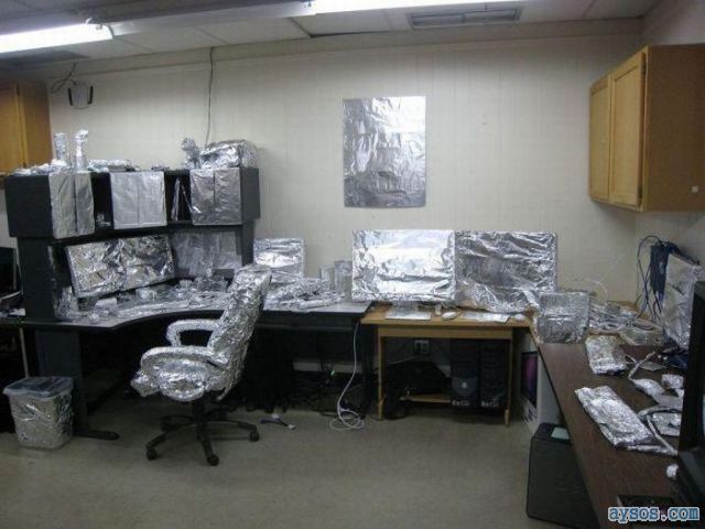 Funny Office Foil Prank