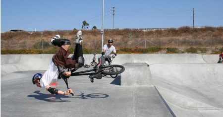 Stupid Guy on Bike