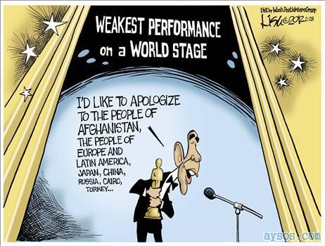 Funny Obama cartoon drawing