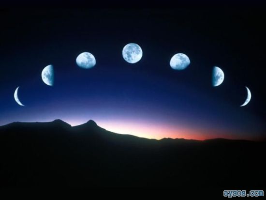 Cool Time Lapse Moon Phases