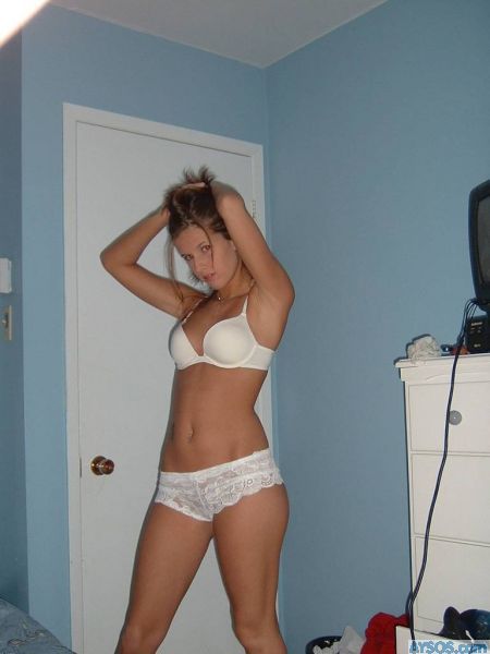 Sexy Girl in White Panties