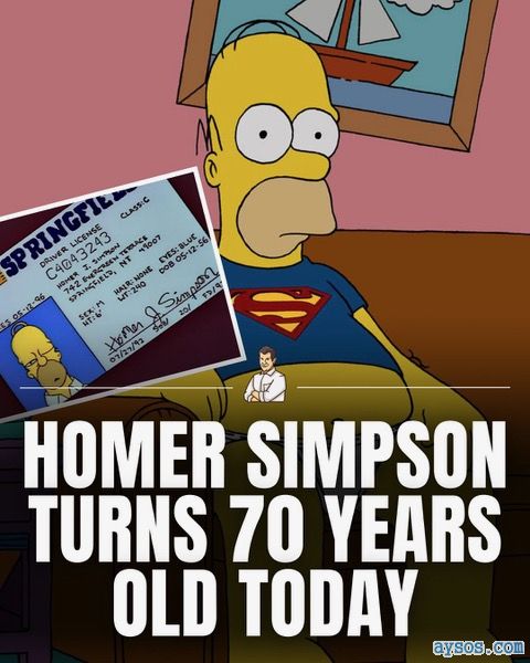 Homer Simpson Celebrates 70th Birthday Milestone