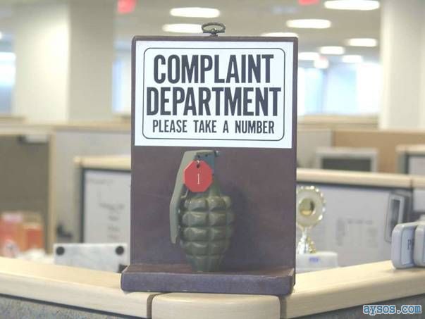 Complaint Department Take Number
