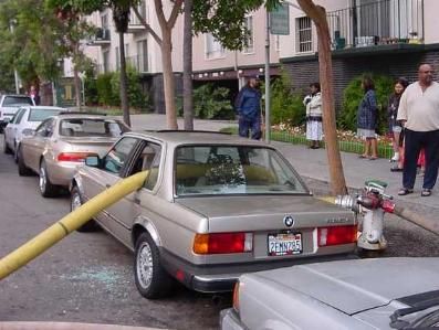 No parking in front of a fire hydrant