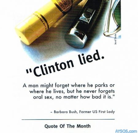 Clinton Lied Oral Sex