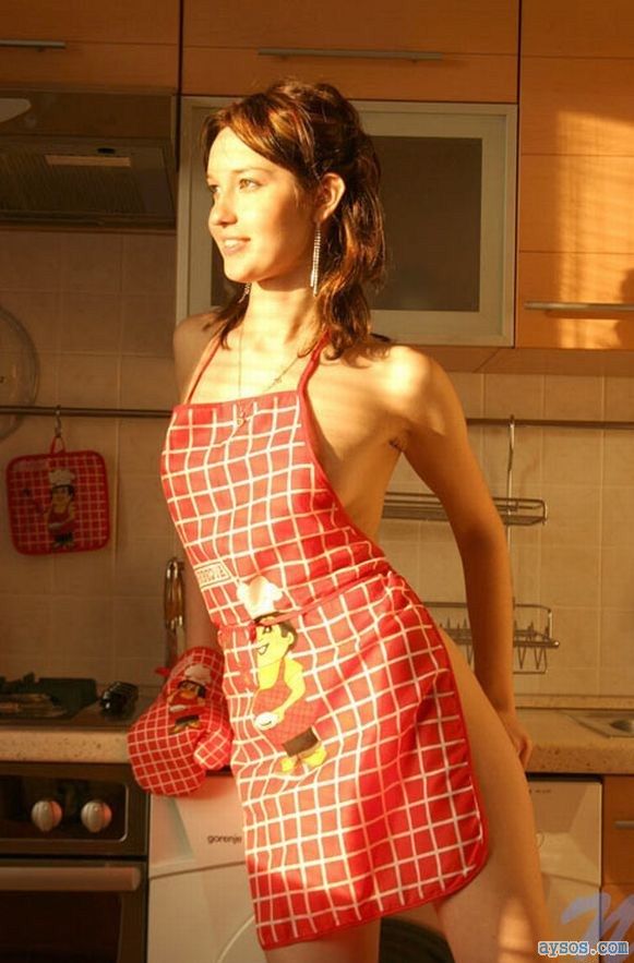Beautiful Woman making Dinner
