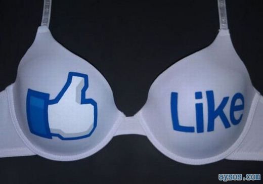 Facebook LIKE bra funny picture
