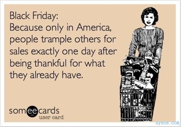 Funny Black Friday Greeting Card