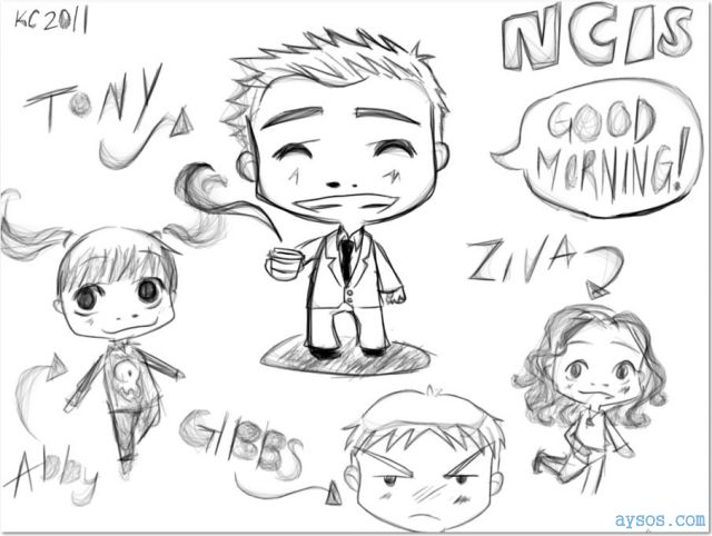 NCIS cool artistic drawing